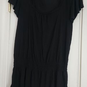 Unique, Black LOFT top euc sz L cool, comfortable cotton